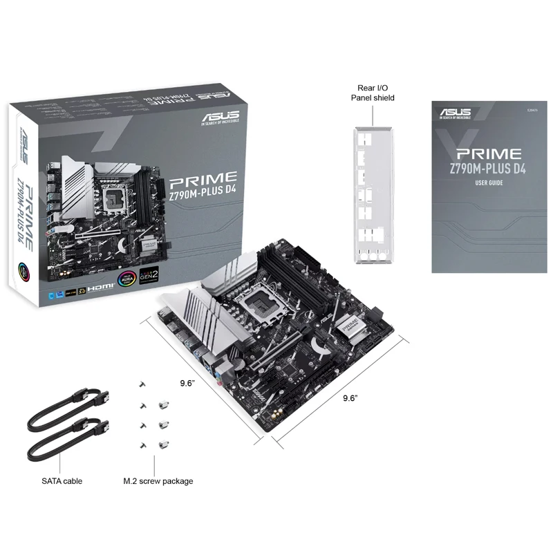 ASUS PRIME Z790M-PLIUS D4 LGA 1700 Intel 12&13 Gen MicroATX Plokštė PCIe 5.0, 3xM.2 Slots,10+1 DrMOS,DDR4,1Gb LAN,USB 3.2 - 4