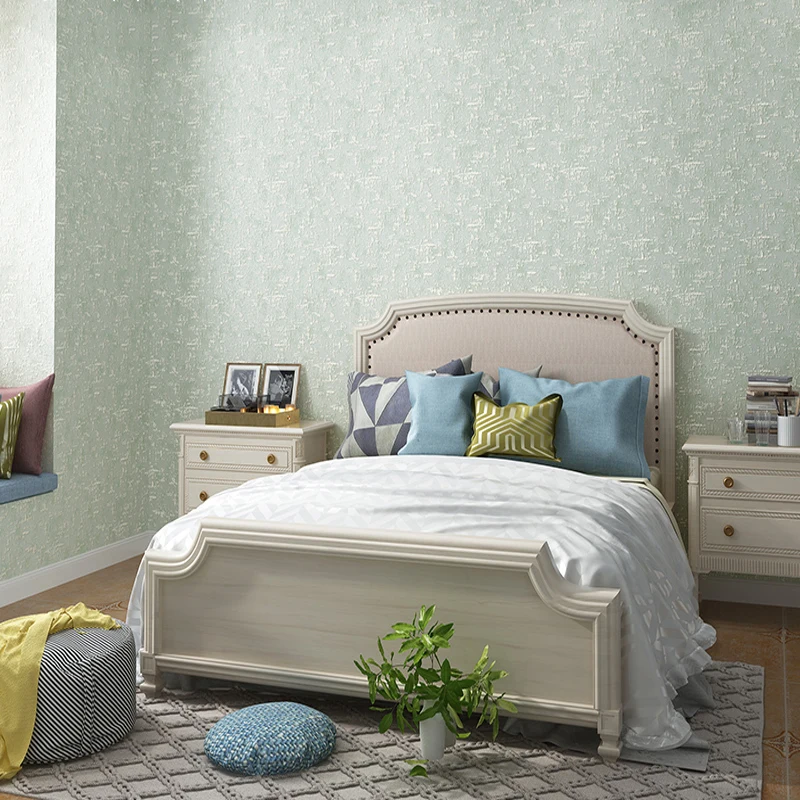 Amerikietiško Stiliaus vientisa Spalva 3D Tapetai Paprasto neaustinių Šiaurės Modernus Miegamojo Kambarį Paauksuotas Tapetai Ne Lipnios - 4