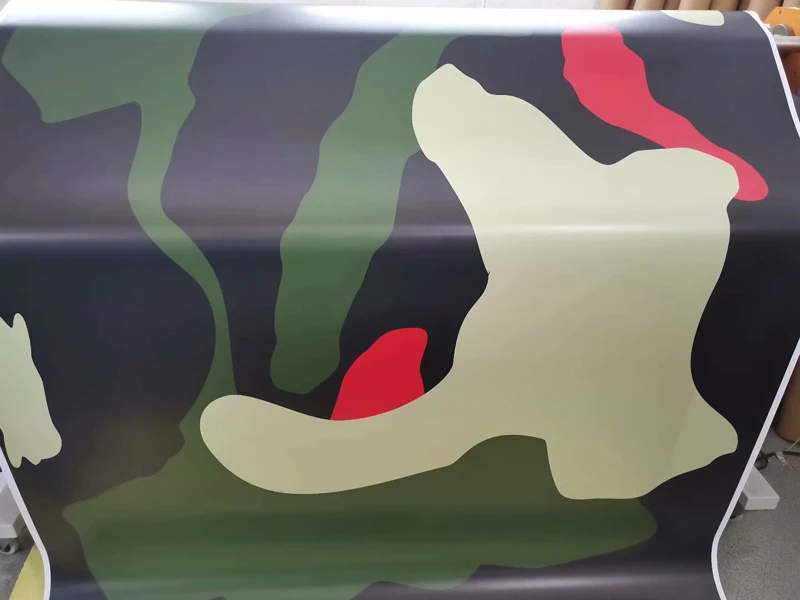 Armijos Žalia Raudona Juoda Camo Automobilių Vinilo Įvyniojimas Kamufliažas Lipdukas Lapas su Oro Burbuliukai Nemokamai Transporto priemonės Kūno Įvyniojimas Dangos - 3