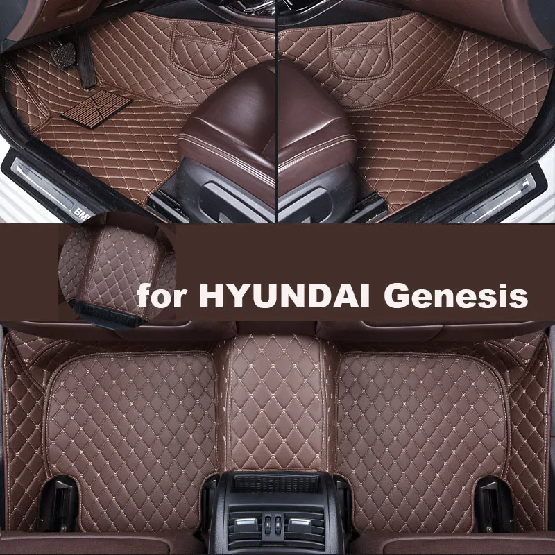 Autohome Automobilio Grindų Kilimėliai HYUNDAI Genesis 2015-2017 Metais Patobulinta Versija Koja Coche Reikmenys, Kilimai - 0