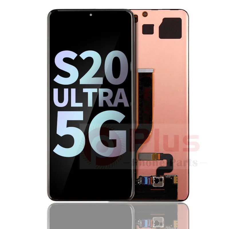 OLED Ekranas Be Rėmo Samsung Galaxy S20 Plius 5G (Pakeitimas Visiems Vežėjams) (Service Pack) (Juoda) - 0