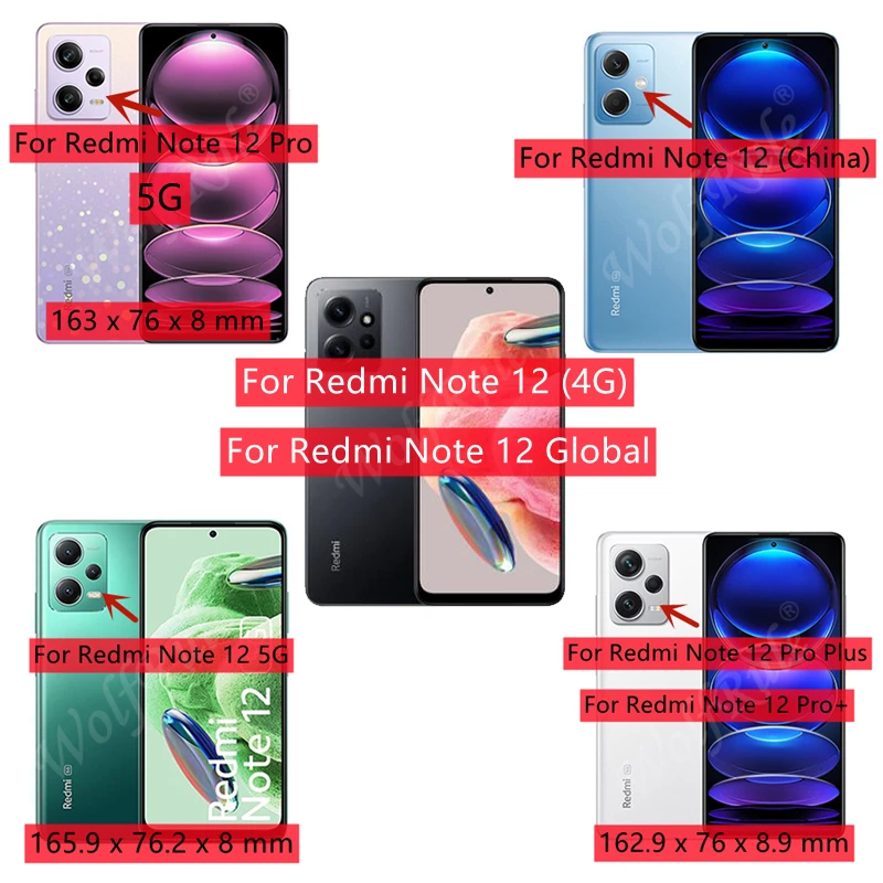 Padengti Redmi 12 Pastaba Atveju Xiaomi Redmi 12 Pastaba Capas Naują Telefoną Bamperis TPU Minkštos Odos Fundas Redmi 12 Pastaba Pro Plus 5G - 5