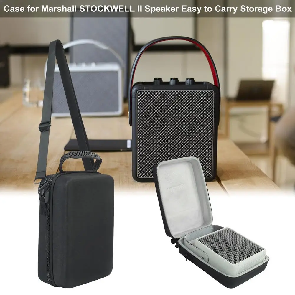Portable Bluetooth Speaker Box Saugojimo Krepšys Atveju Maršalo STOCKWELL II Garsiakalbio Sunku EVA Saugojimo Krepšys Lengvai Atlikti Saugojimo Dėžutė - 0