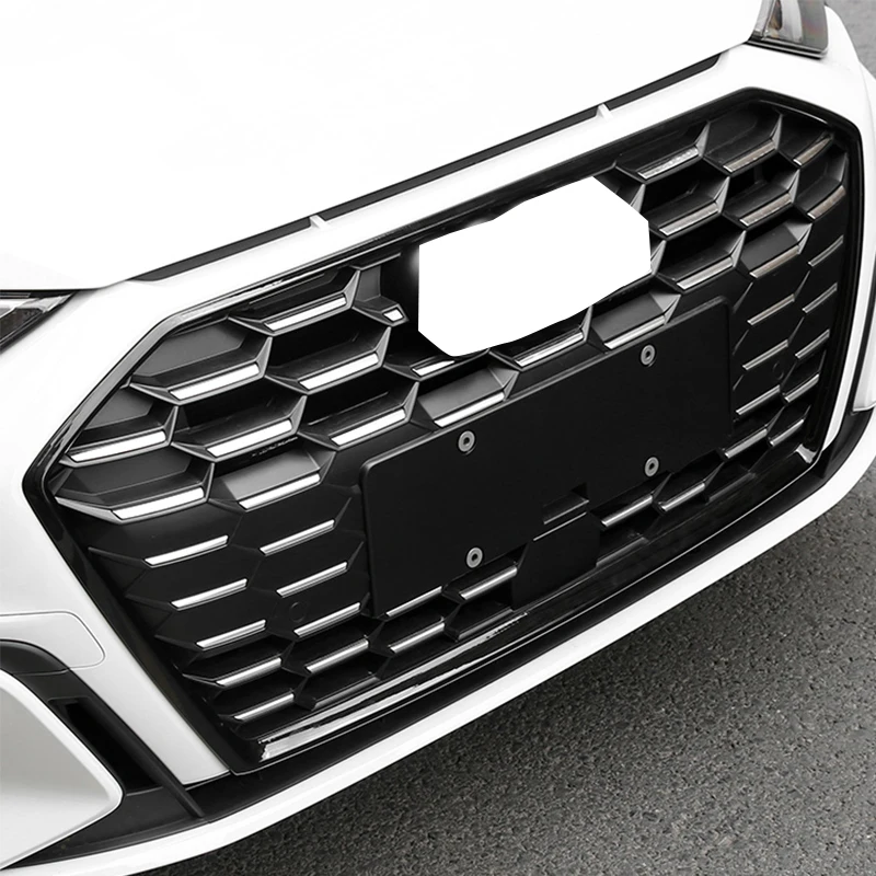 TINKA Audi A3 2021 2022 2023 ABS anglies pluošto Blizgus Juodas bamperio grotelės formavimo juostelės padengti apdaila ištrinti 