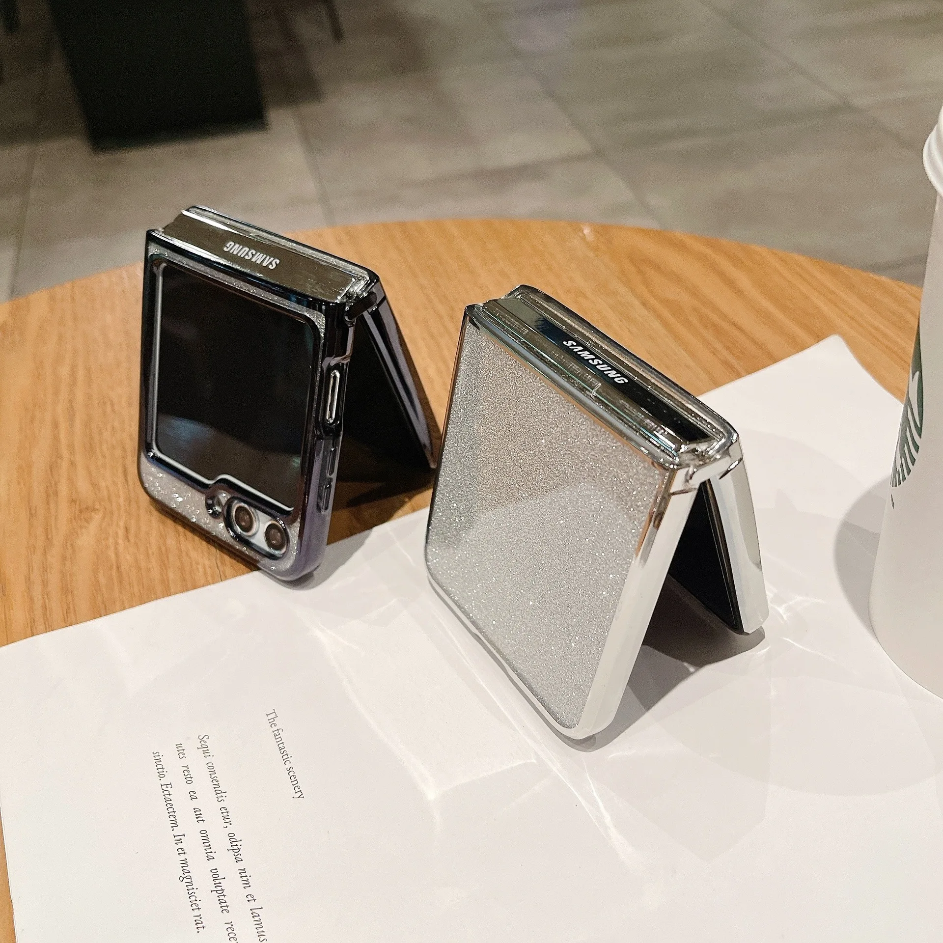 Ultra-plonas Electroplated Sidabro Blizgučiai Telefono dėklas, Skirtas Samsung 