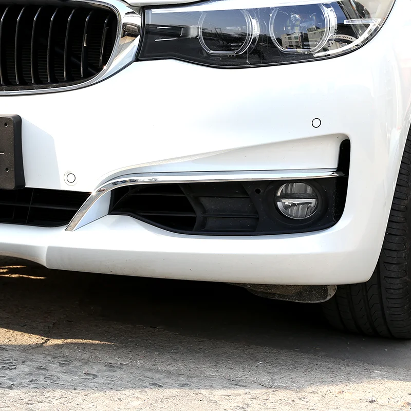 Už 13-18 BMW 3 Serijos GT priekiniai rūko žibintų apdailos juostelės automobilio išorės stilizavimo priedai priekiniai rūko žibintų apdailos juostelės - 2